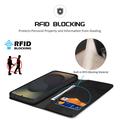 Custodia in Pelle a Portafoglio Dux Ducis Hivo per Samsung Galaxy S26 Ultra - Nera