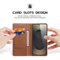 Custodia in Pelle a Portafoglio Samsung Galaxy S26 Ultra Dux Ducis Hivo - Marrone