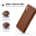 Custodia in Pelle a Portafoglio Samsung Galaxy S26 Ultra Dux Ducis Hivo - Marrone