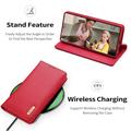Custodia in Pelle a Portafoglio Dux Ducis Hivo per Samsung Galaxy S26 Ultra - Rossa