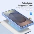 Custodia in pelle a portafoglio con copertura magnetica Dux Ducis Lawa per Samsung Galaxy S26 Ultra - Baby Blue