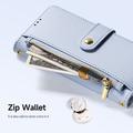 Custodia in pelle a portafoglio con copertura magnetica Dux Ducis Lawa per Samsung Galaxy S26 Ultra - Baby Blue