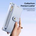 Custodia in pelle a portafoglio con copertura magnetica Dux Ducis Lawa per Samsung Galaxy S26 Ultra - Baby Blue
