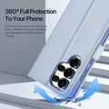 Custodia in pelle a portafoglio con copertura magnetica Dux Ducis Lawa per Samsung Galaxy S26 Ultra - Baby Blue