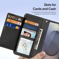 Custodia in pelle a portafoglio con copertura magnetica Dux Ducis Lawa per Samsung Galaxy S26 Ultra