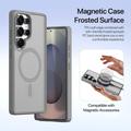 Custodia in pelle a portafoglio con copertura magnetica Dux Ducis Lawa per Samsung Galaxy S26 Ultra - Grigio