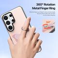 Custodia Samsung Galaxy S26 Ultra Dux Ducis Luvy con anello per le dita e cinturino per la mano - Rosa chiaro / Farfalla