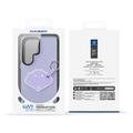 Custodia Samsung Galaxy S26 Ultra Dux Ducis Luvy con anello per le dita e cinturino per la mano - Viola / Conchiglia