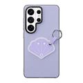 Custodia Samsung Galaxy S26 Ultra Dux Ducis Luvy con anello per le dita e cinturino per la mano - Viola / Conchiglia