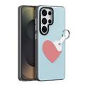 Custodia per Samsung Galaxy S26 Ultra Dux Ducis Luvy con anello per le dita e cinturino per la mano - Blu cielo / Cuore
