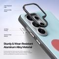 Custodia per Samsung Galaxy S26 Ultra Dux Ducis Luvy con anello per le dita e cinturino per la mano - Blu cielo / Cuore