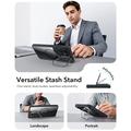 Custodia MagSafe per Samsung Galaxy S26 Ultra ESR HaloLock Classic Hybrid Kickstand - Nera / Trasparente