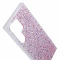 Custodia in TPU Samsung Galaxy S26 Ultra Glitter Flakes - Rosa