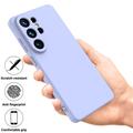 Custodia in silicone liquido con cinghia a mano per Samsung Galaxy S26 Ultra - Viola