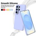 Custodia in silicone liquido con cinghia a mano per Samsung Galaxy S26 Ultra - Viola