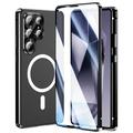 Custodia magnetica Samsung Galaxy S26 Ultra con protezione dello schermo in vetro temperato - Compatibile con MagSafe - Nero