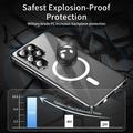 Custodia magnetica Samsung Galaxy S26 Ultra con protezione dello schermo in vetro temperato - Compatibile con MagSafe - Nero
