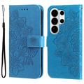 Custodia a portafoglio per Samsung Galaxy S26 Ultra serie Mandala - Blu