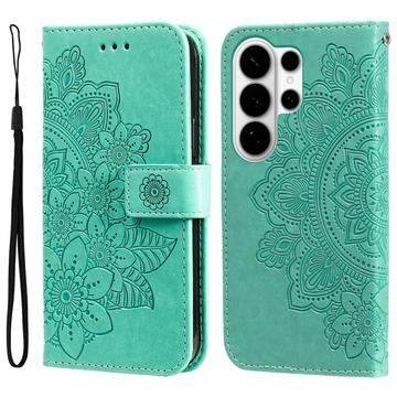 Custodia a portafoglio per Samsung Galaxy S26 Ultra serie Mandala - Verde