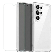 Samsung Galaxy S26 Ultra Mobeen Cover trasparente e set di vetro temperato 9H GP-FPS948AEGTW - Trasparente