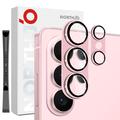 Samsung Galaxy S26 Ultra Northjo Protezione completa in metallo opaco e vetro temperato Protezione lente della fotocamera - Rosa