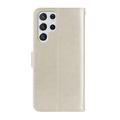 Samsung Galaxy S26 Ultra Custodia portafoglio con strass gufo - Oro