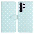 Custodia a portafoglio per Samsung Galaxy S26 Ultra con motivo a pois - Blu