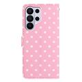 Custodia a portafoglio per Samsung Galaxy S26 Ultra con motivo a pois - Rosa