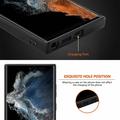 Custodia premium per Samsung Galaxy S26 Ultra con finitura in fibra di carbonio - Blu