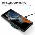 Custodia premium per Samsung Galaxy S26 Ultra con finitura in fibra di carbonio - Blu