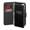 Custodia a portafoglio con 2 slot per carte Samsung Galaxy S26 Ultra Puro - Nera