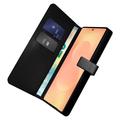 Custodia a portafoglio con 2 slot per carte Samsung Galaxy S26 Ultra Puro - Nera