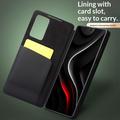 Custodia in Pelle Qialino Smart View per Samsung Galaxy S26 Ultra - Nera