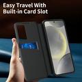 Custodia Samsung Galaxy S26 Ultra Smart Clear View con slot per schede - Nero