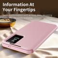 Custodia Samsung Galaxy S26 Ultra Smart Clear View con slot per schede - Rosa