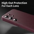 Custodia Samsung Galaxy S26 Ultra Smart Clear View con slot per schede - Rosso vino