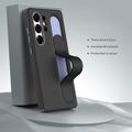Custodia ibrida Smart Samsung Galaxy S26 Ultra con impugnatura in piedi - Nera