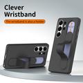Custodia ibrida Smart Samsung Galaxy S26 Ultra con impugnatura in piedi - Nera