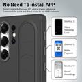 Custodia ibrida Smart Samsung Galaxy S26 Ultra con impugnatura in piedi - Nera