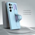 Custodia ibrida Smart Samsung Galaxy S26 Ultra con impugnatura in piedi - Blu
