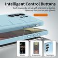Custodia ibrida Smart Samsung Galaxy S26 Ultra con impugnatura in piedi - Blu