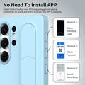 Custodia ibrida Smart Samsung Galaxy S26 Ultra con impugnatura in piedi - Blu