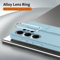 Custodia ibrida Smart Samsung Galaxy S26 Ultra con impugnatura in piedi - Blu
