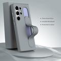 Custodia ibrida Smart Samsung Galaxy S26 Ultra con impugnatura in piedi - Grigio scuro