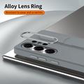 Custodia ibrida Smart Samsung Galaxy S26 Ultra con impugnatura in piedi - Grigio scuro