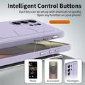 Custodia ibrida Smart Samsung Galaxy S26 Ultra con impugnatura in piedi - Viola