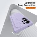 Custodia ibrida Smart Samsung Galaxy S26 Ultra con impugnatura in piedi - Viola