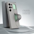 Custodia ibrida Smart Samsung Galaxy S26 Ultra con impugnatura in piedi - Grigio titanio