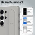 Custodia ibrida Smart Samsung Galaxy S26 Ultra con impugnatura in piedi - Grigio titanio