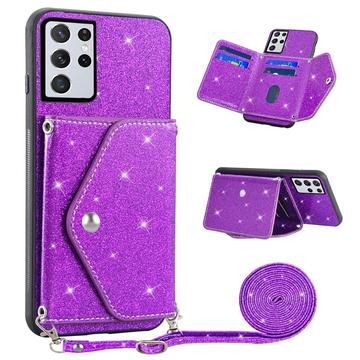 Custodia con Portacarte Stardust per Samsung Galaxy S26 Ultra - Viola